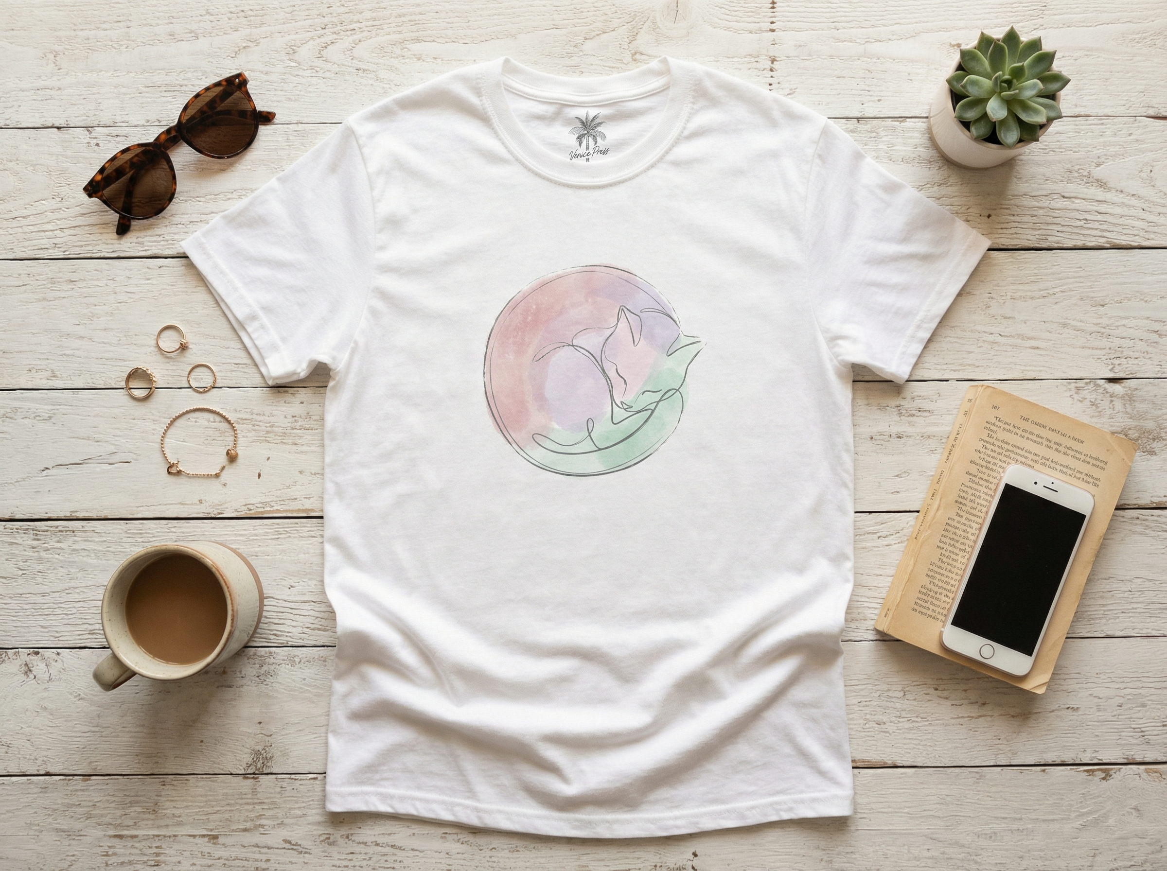 Flat lay product photo