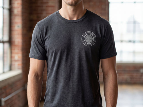 Model wearing the shirt