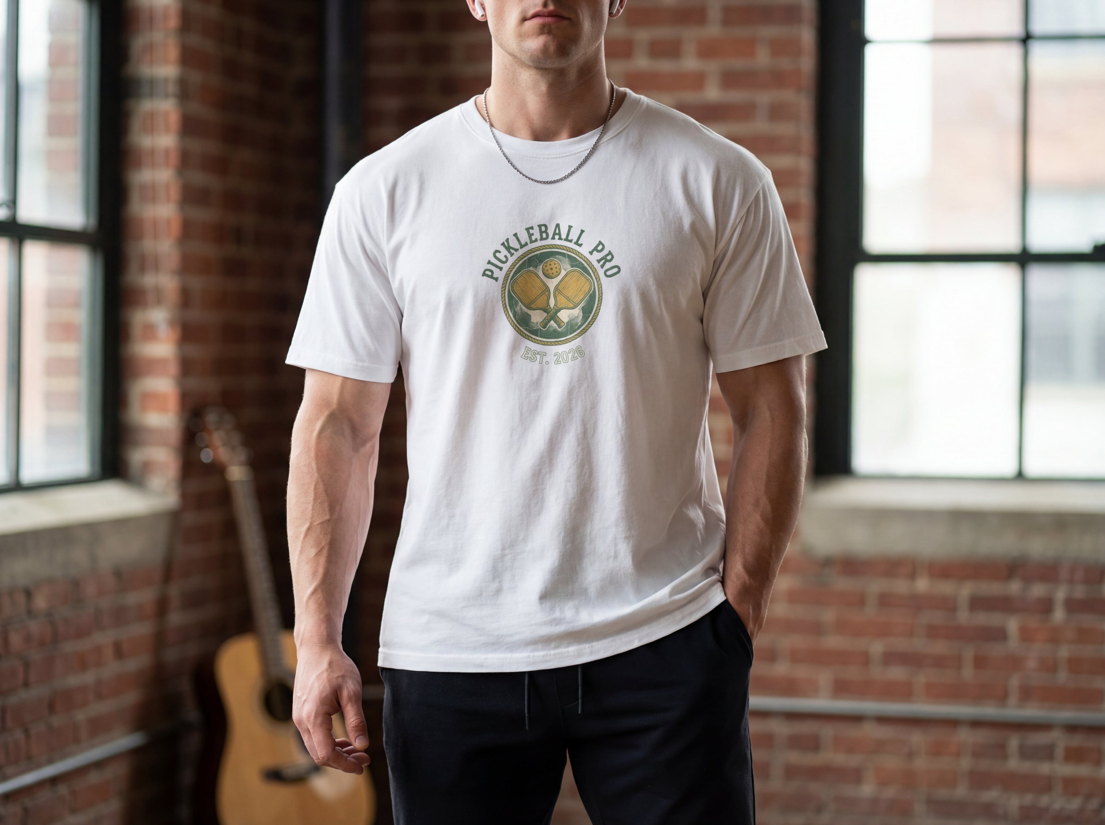 Model wearing the shirt