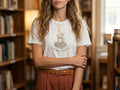 Model wearing the shirt