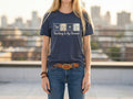 Model wearing the shirt