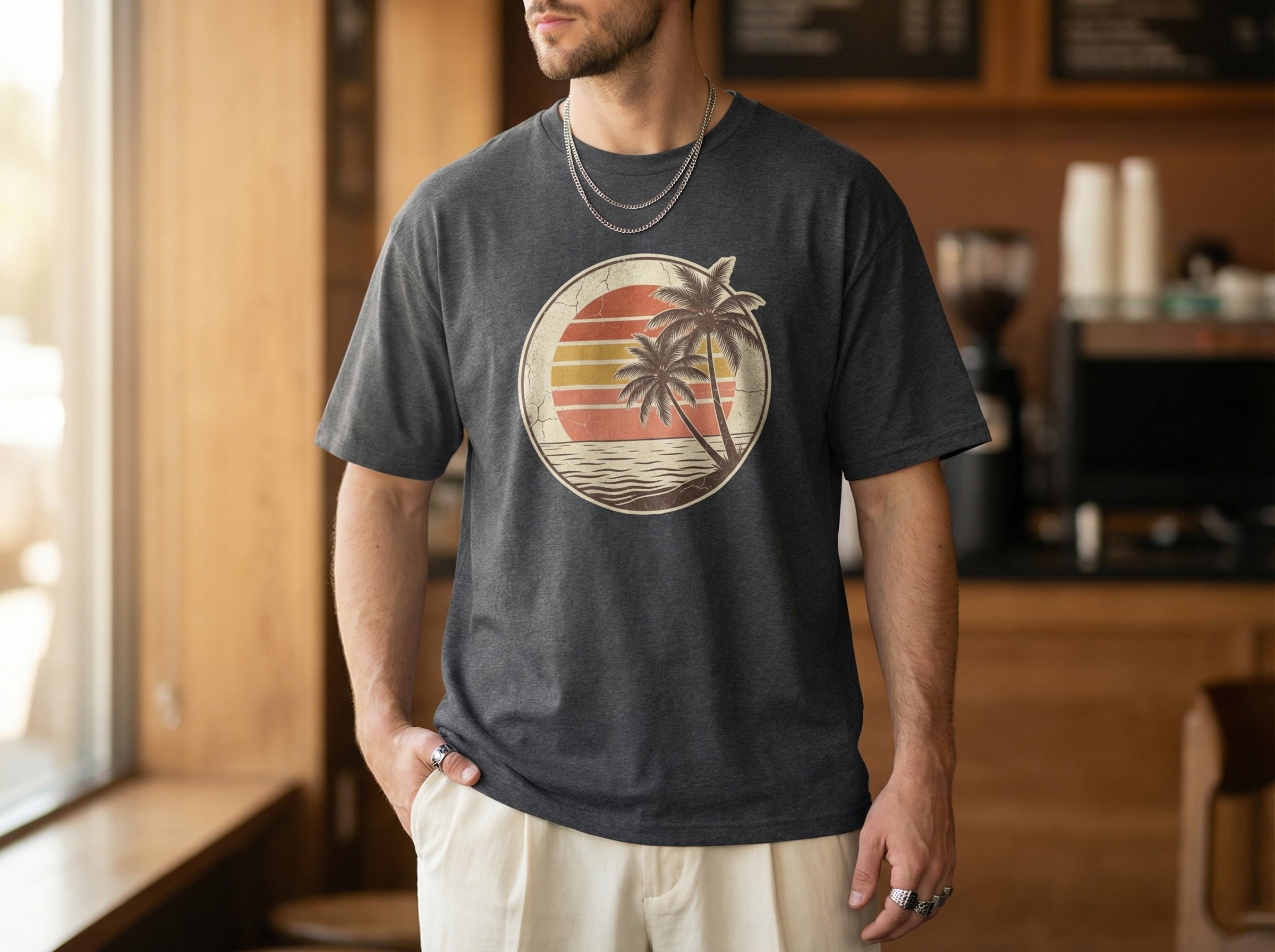 Model wearing the shirt