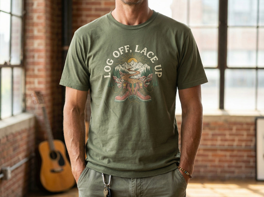 Model wearing the shirt