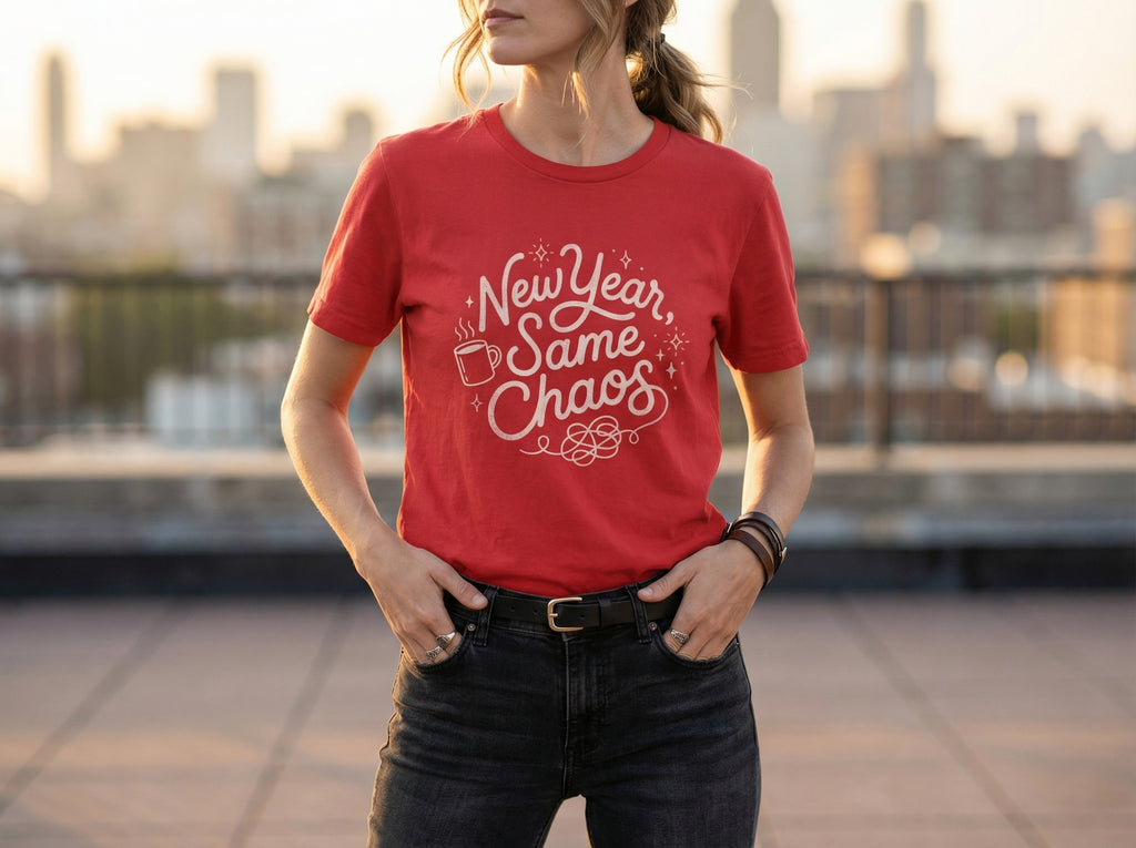 Model wearing the shirt