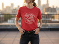 Model wearing the shirt