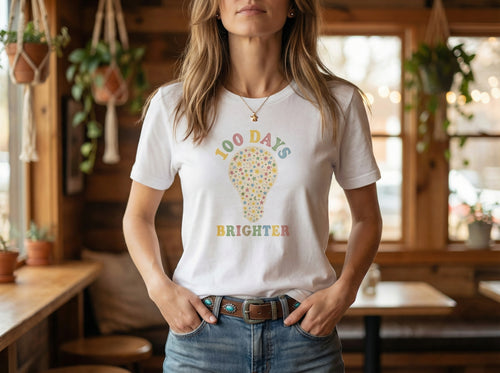 Model wearing the shirt