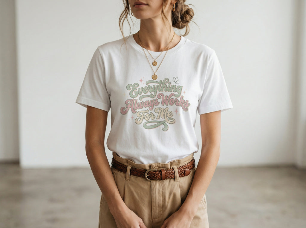 Model wearing the shirt