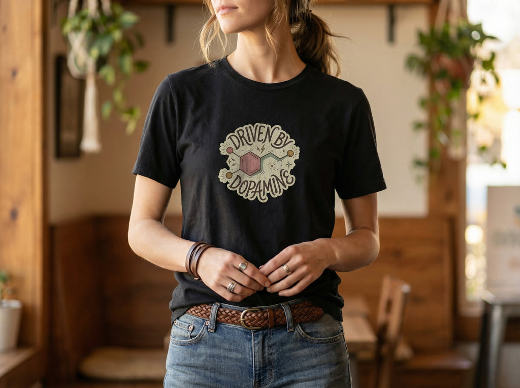 Model wearing the shirt
