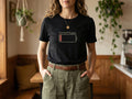 Model wearing the shirt