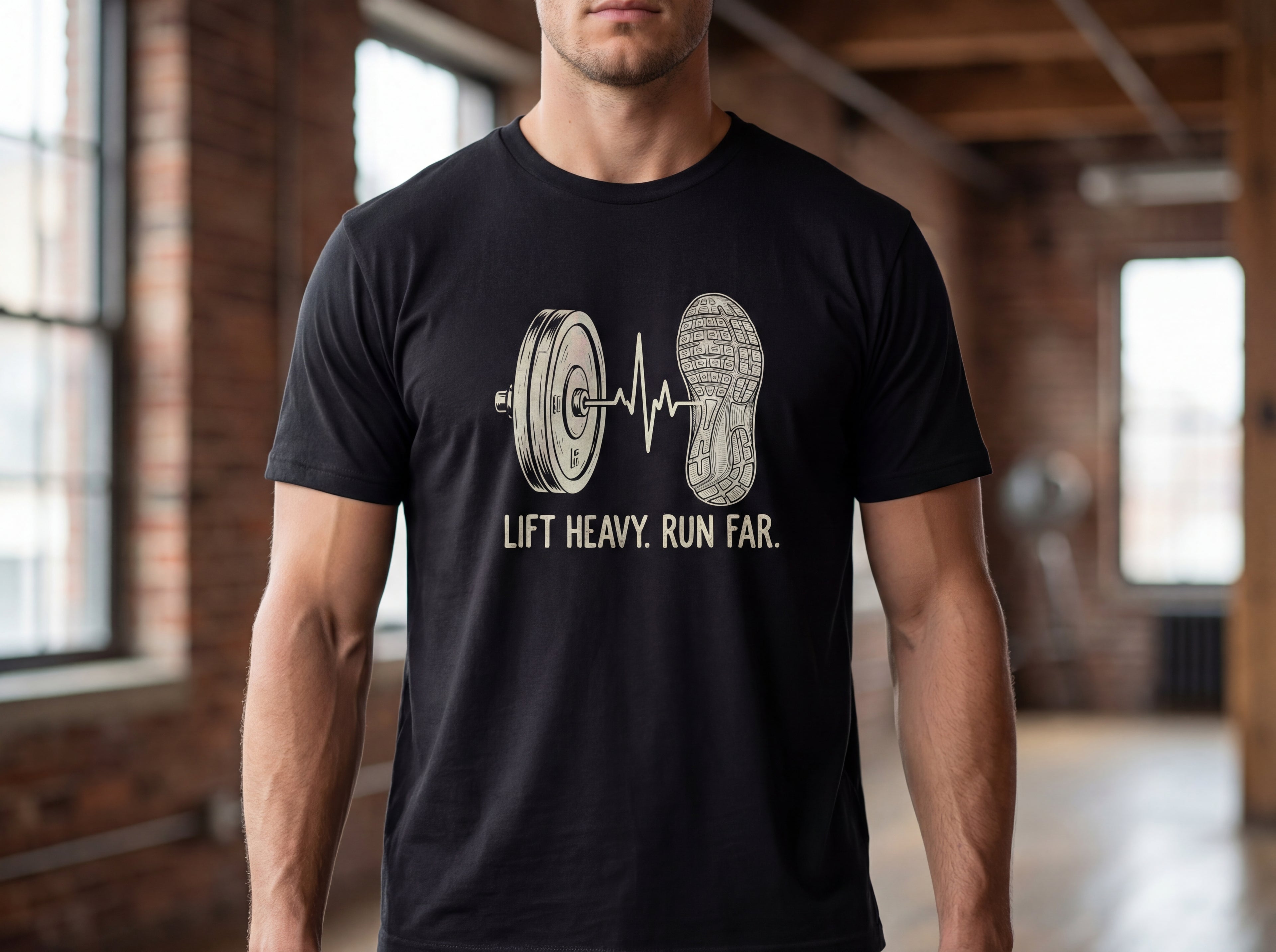 Model wearing the shirt