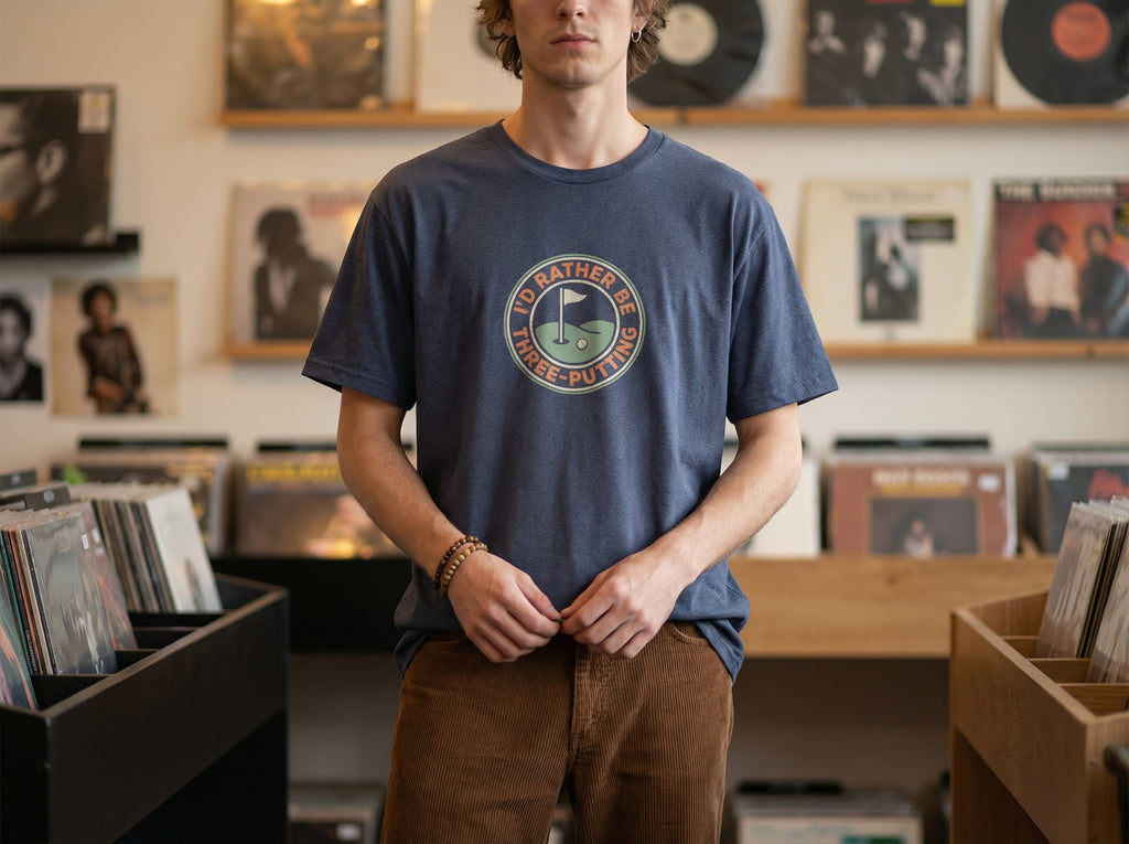 Model wearing the shirt