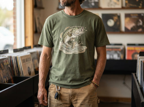 Model wearing the shirt