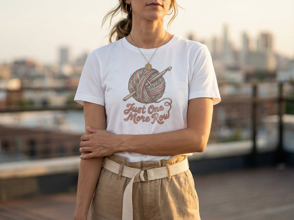 Model wearing the shirt