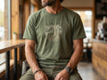 Model wearing the shirt