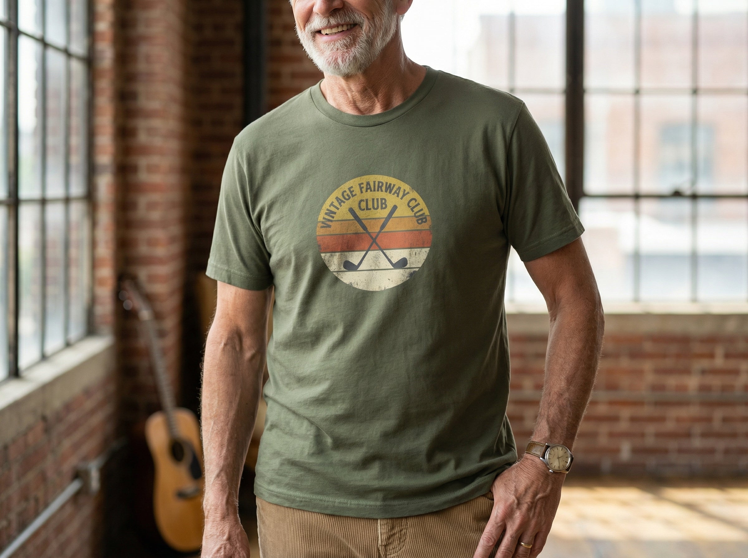 Model wearing the shirt