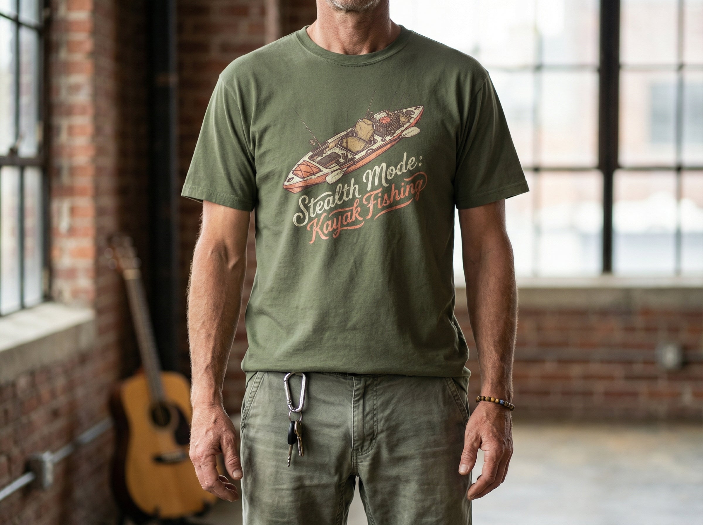 Model wearing the shirt