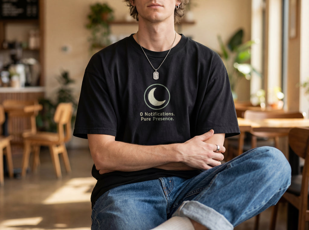 Model wearing the shirt