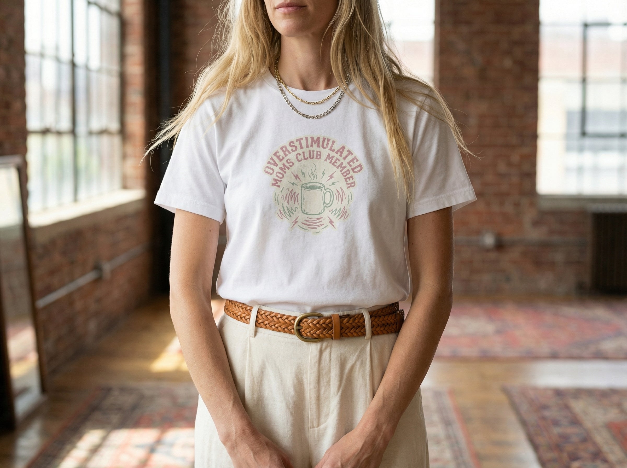 Model wearing the shirt