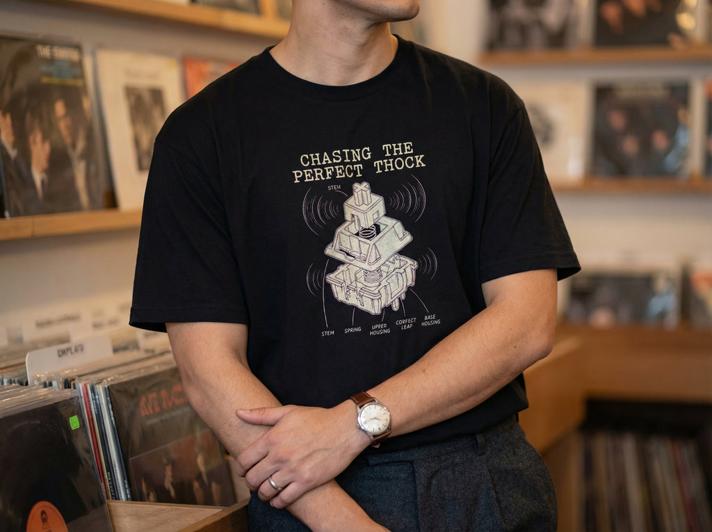 Model wearing the shirt