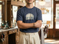 Model wearing the shirt