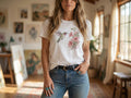 Model wearing the shirt