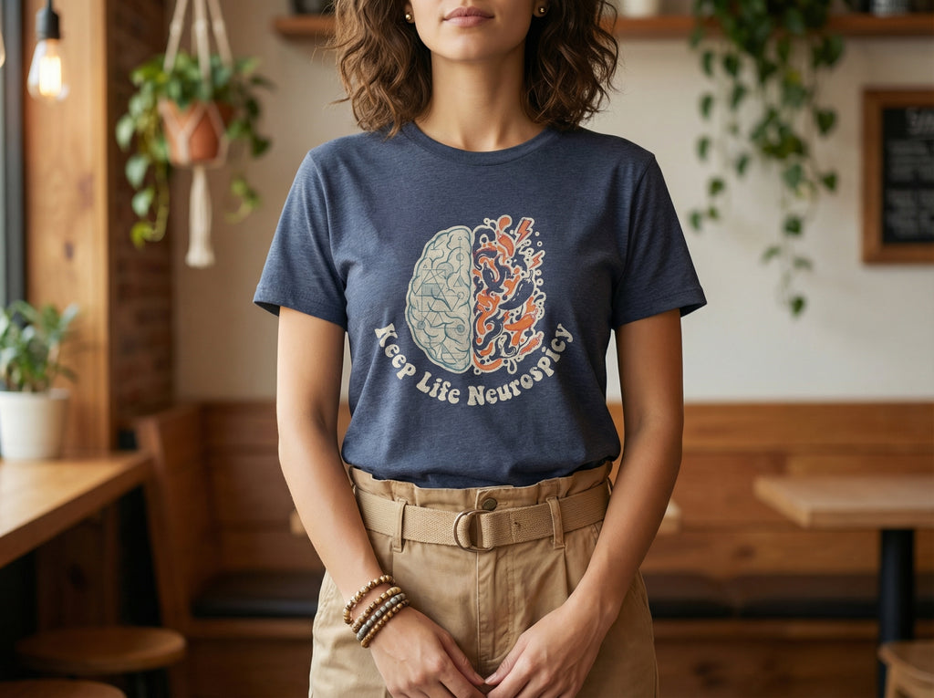 Model wearing the shirt