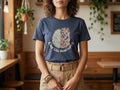 Model wearing the shirt