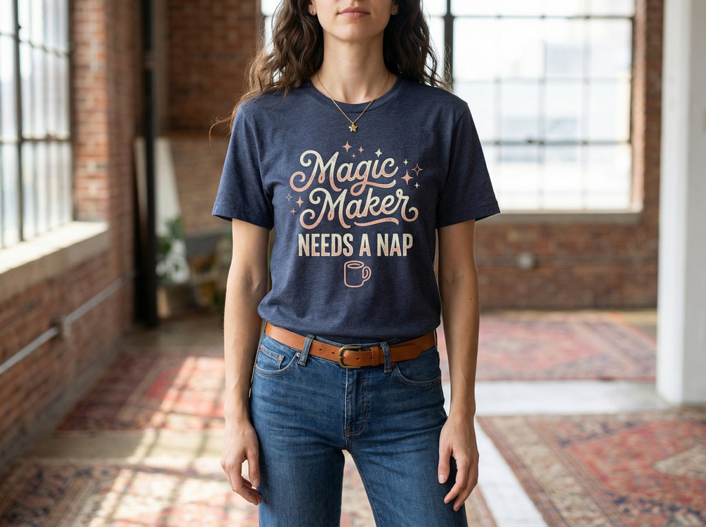 Model wearing the shirt