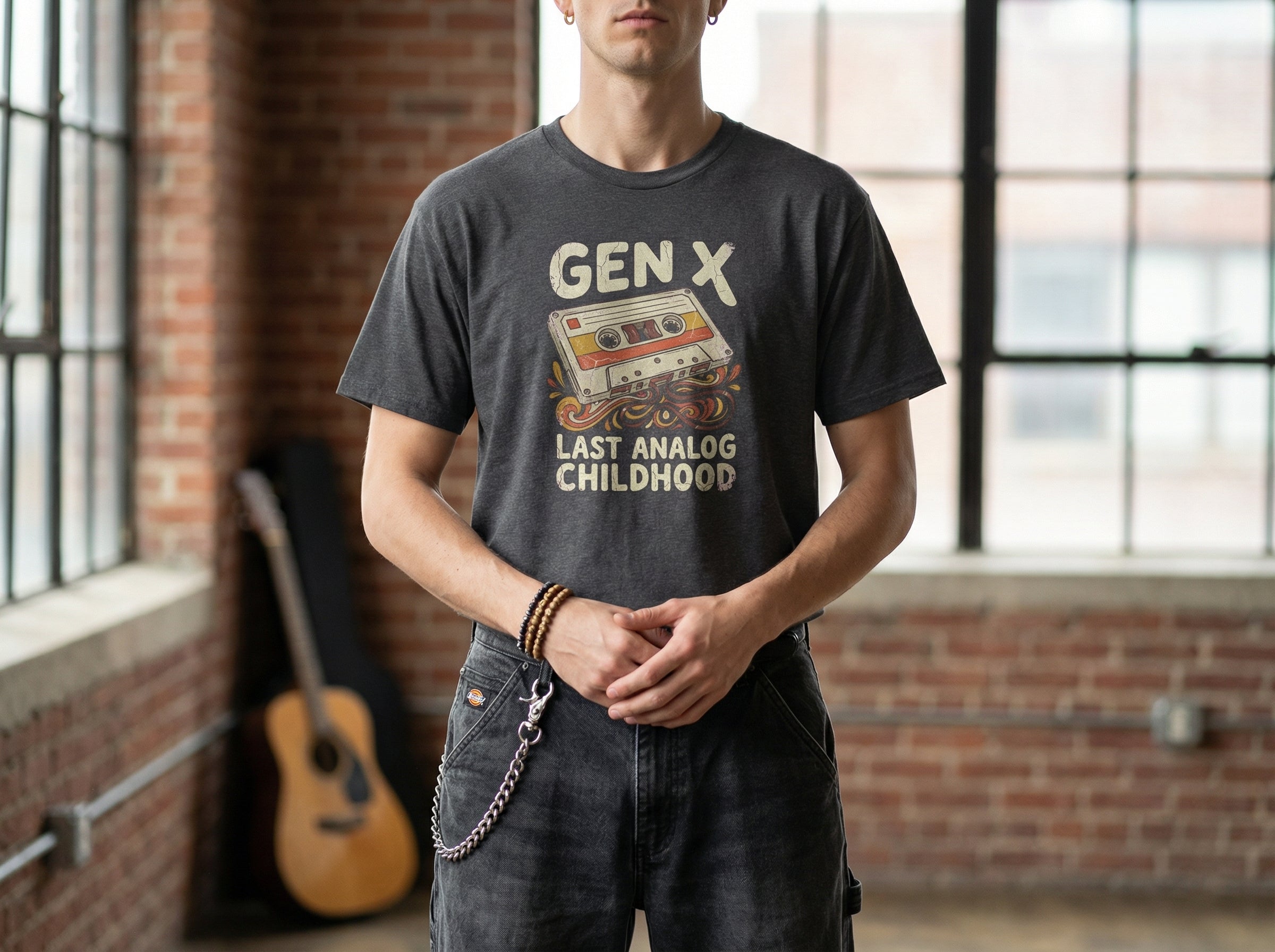 Model wearing the shirt