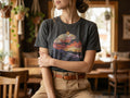 Model wearing the shirt