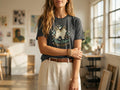 Model wearing the shirt