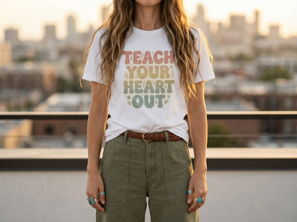 Model wearing the shirt