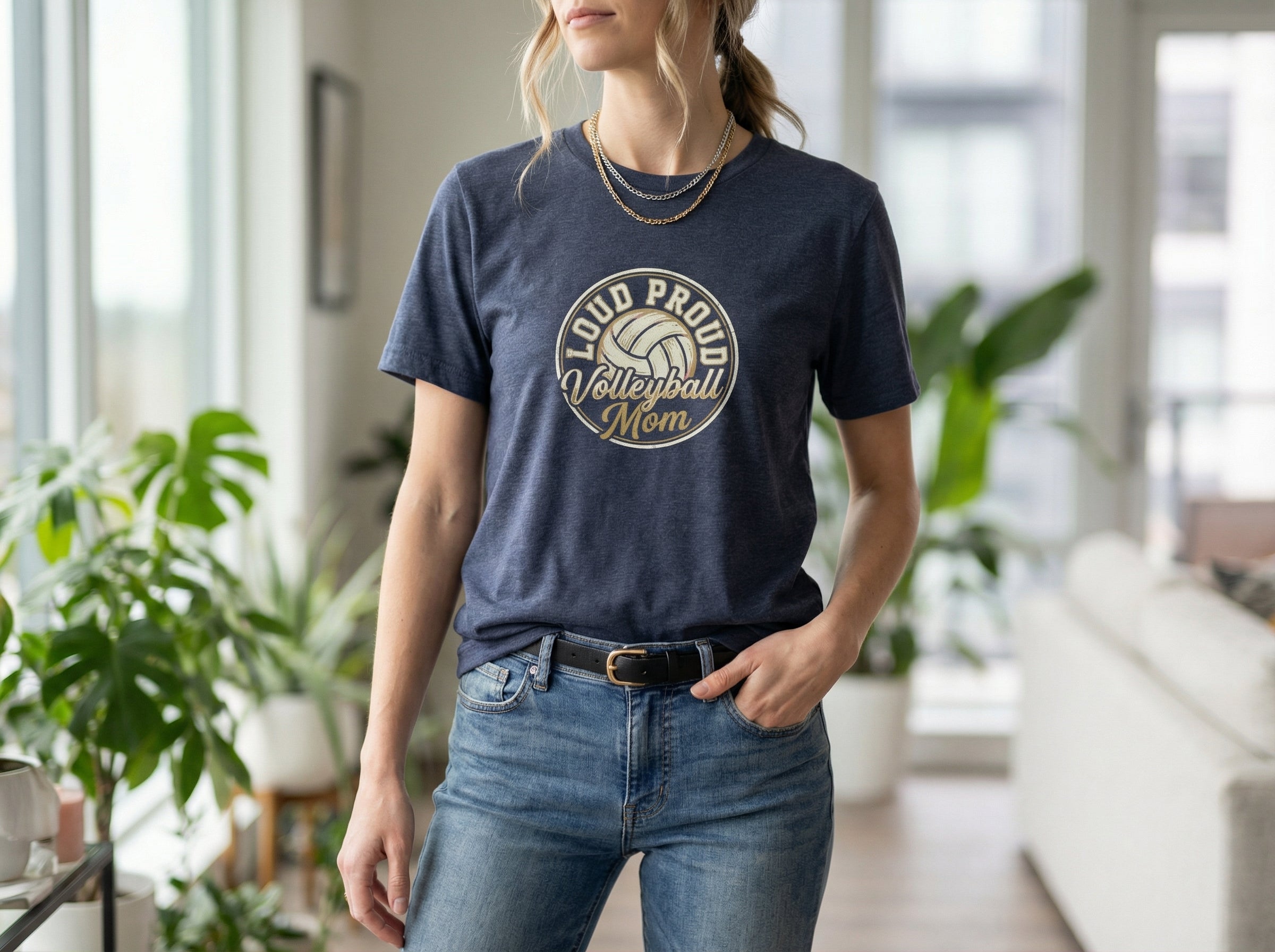 Model wearing the shirt