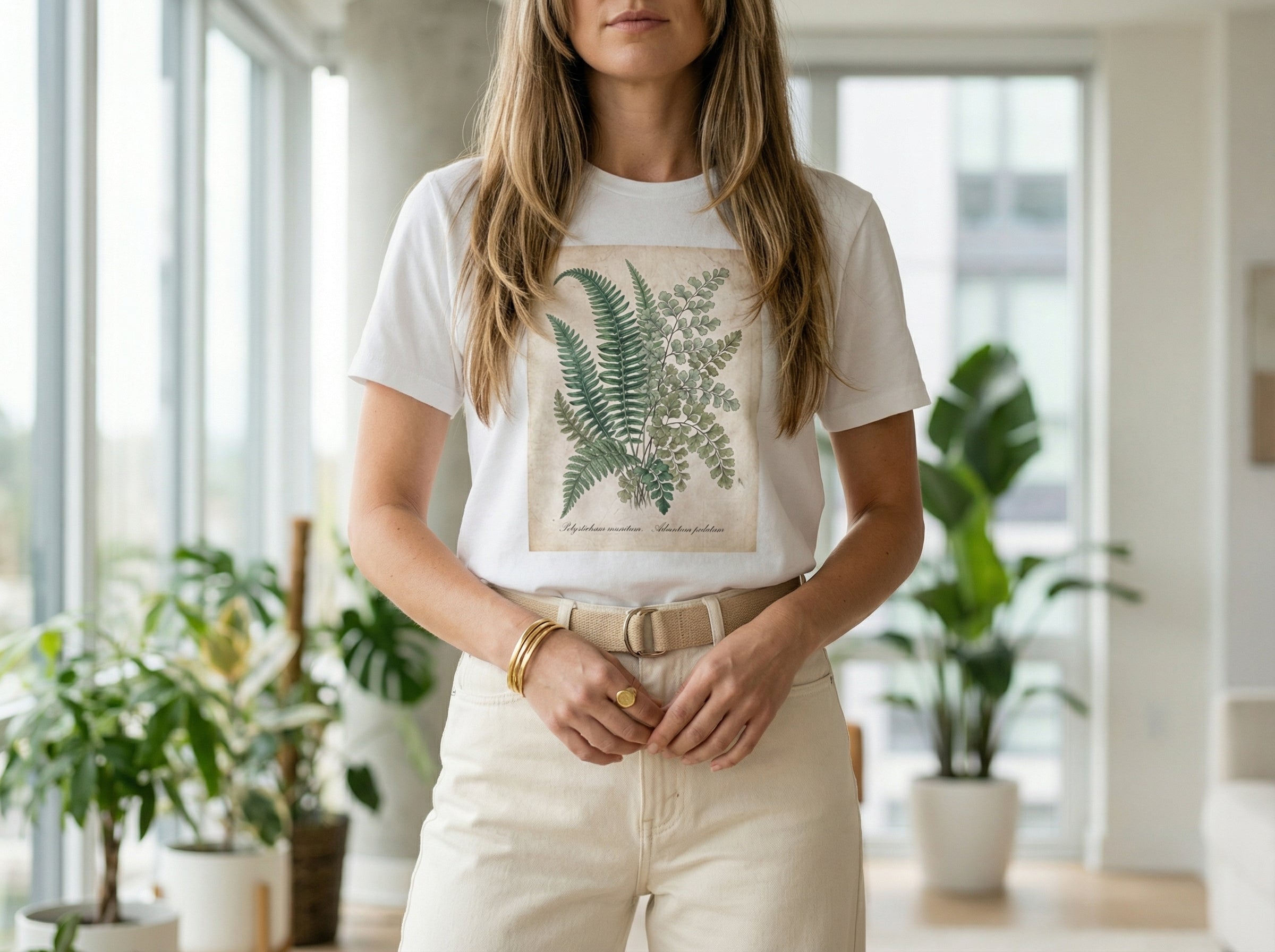 Model wearing the shirt