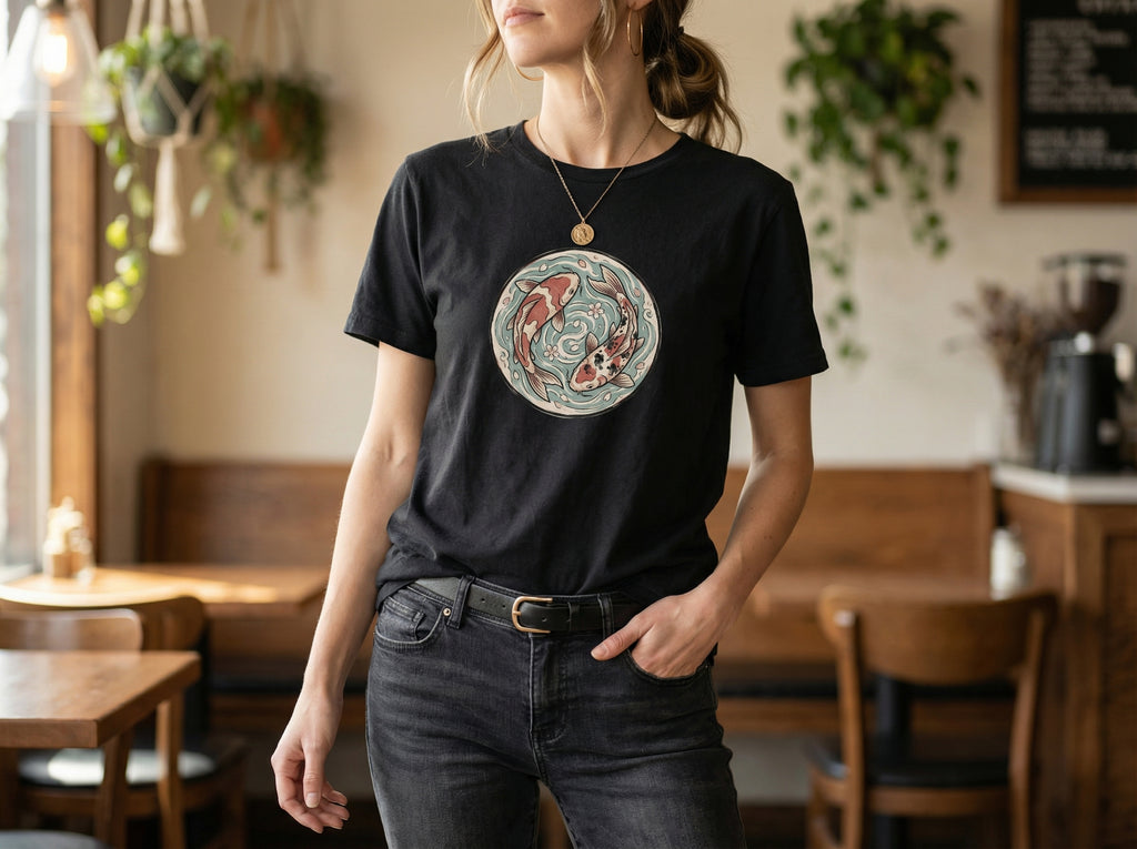 Model wearing the shirt