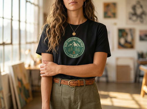 Model wearing the shirt