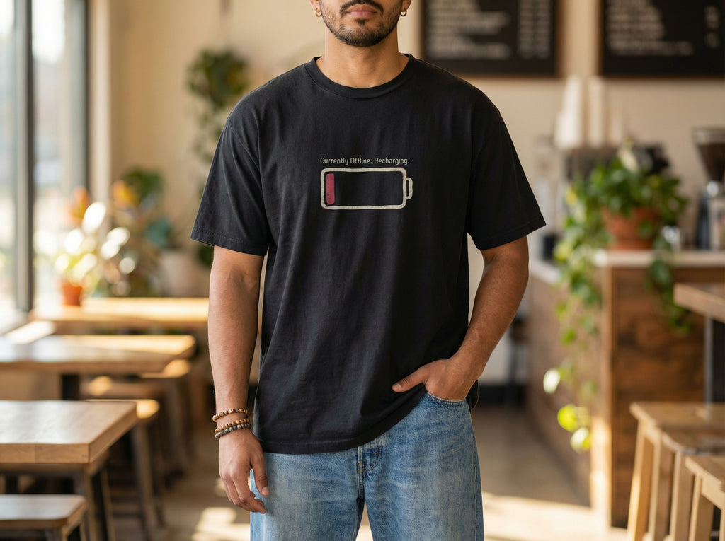 Model wearing the shirt