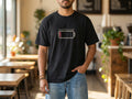 Model wearing the shirt