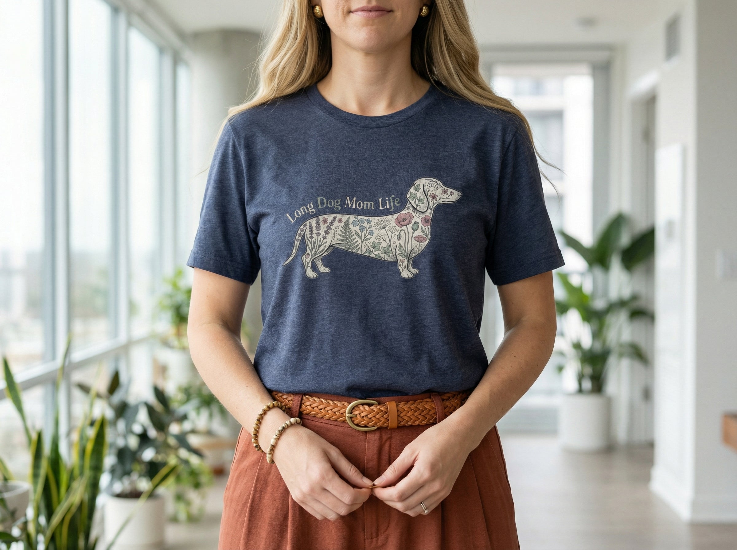 Model wearing the shirt