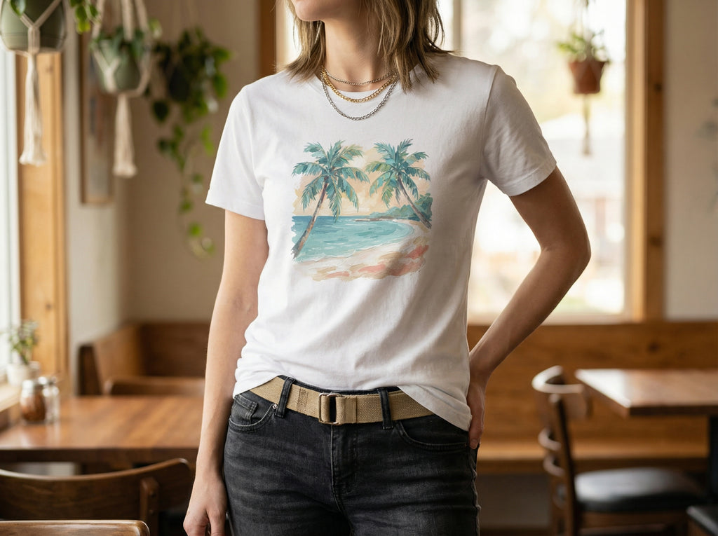 Model wearing the shirt