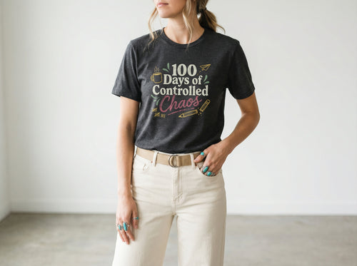 Model wearing the shirt