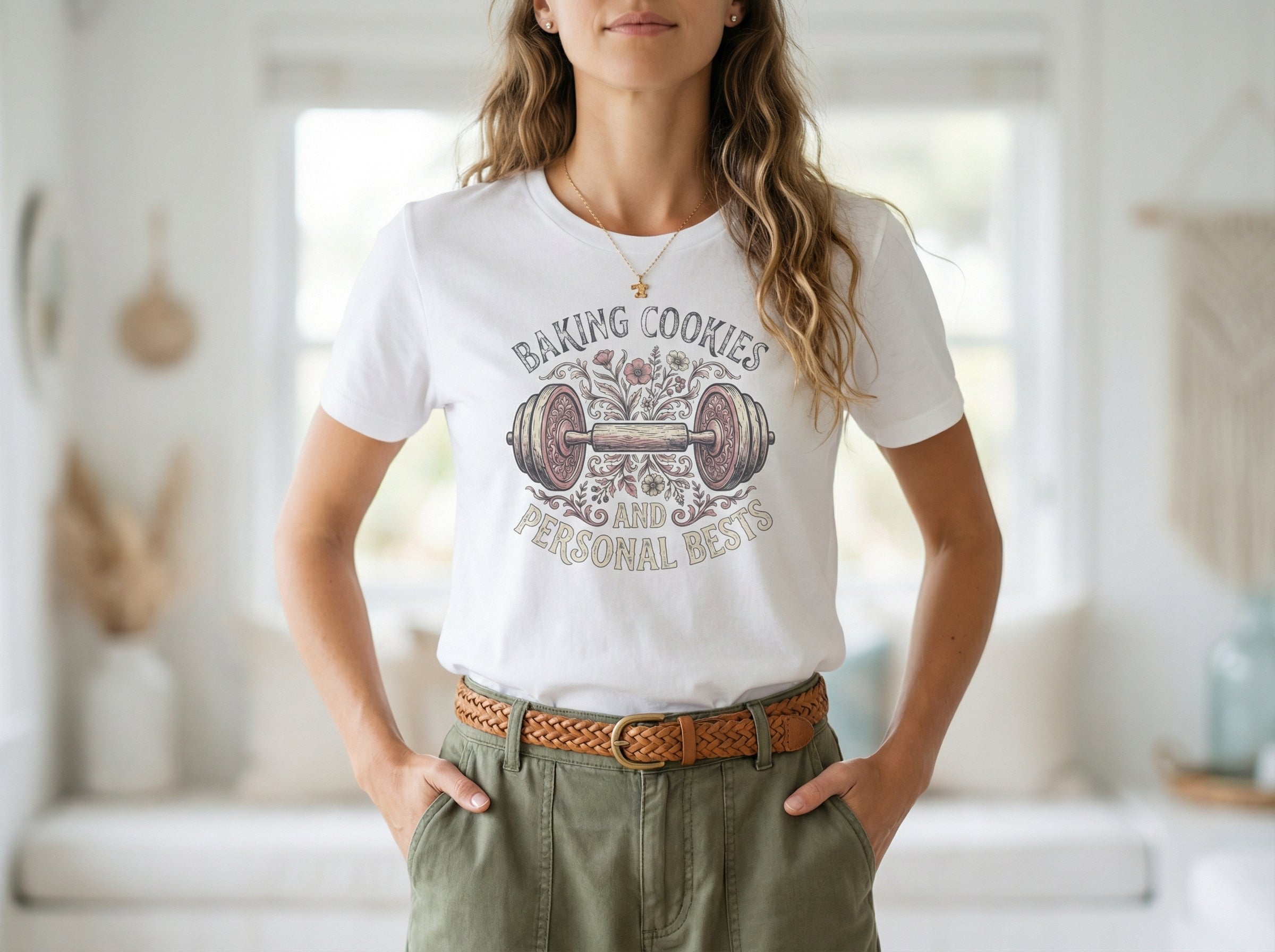 Model wearing the shirt