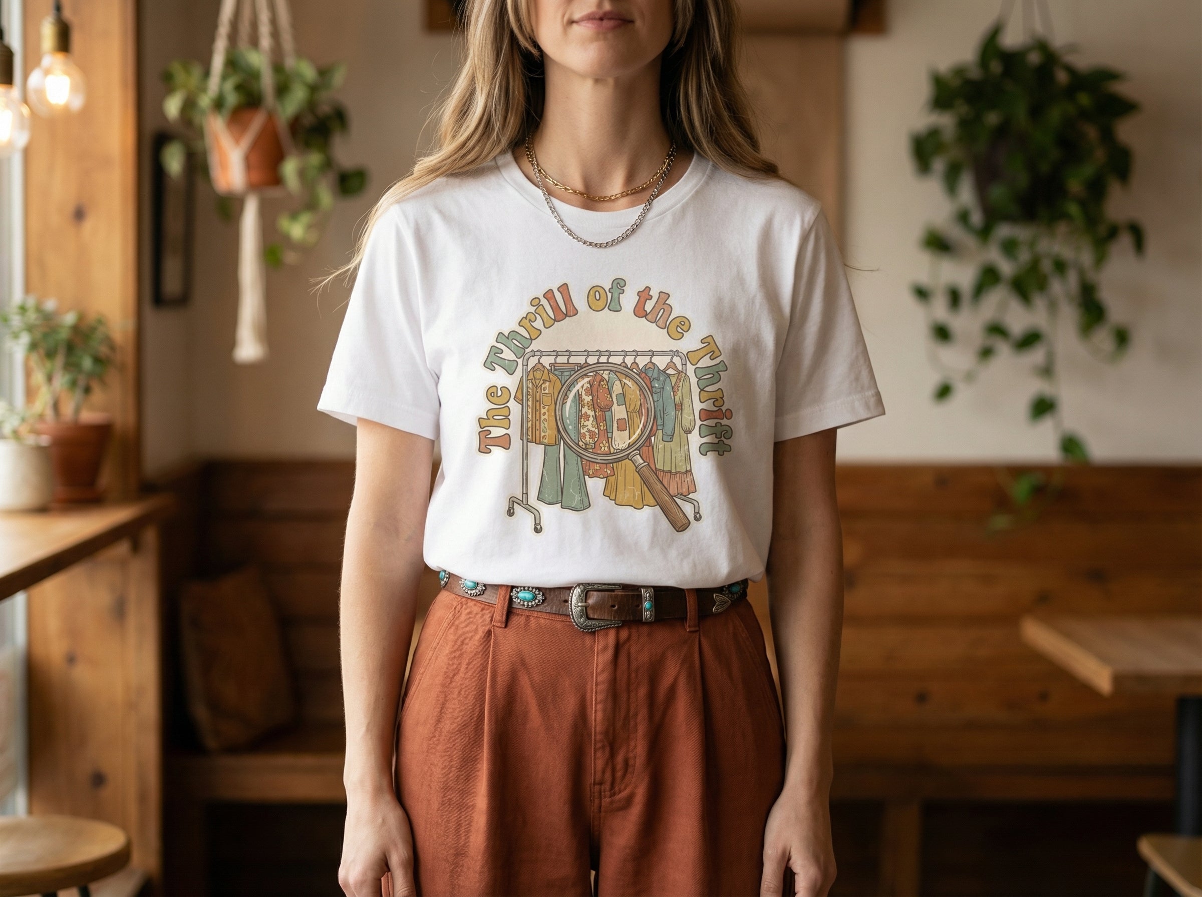 Model wearing the shirt