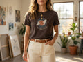 Model wearing the shirt