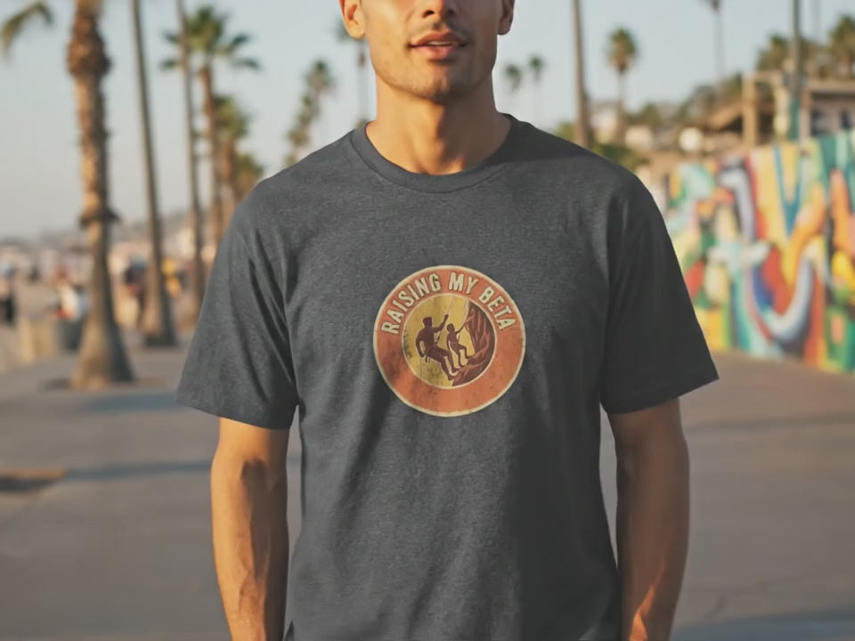 Rock Climbing Dad Shirt | Raising My Beta | Climbing Dad | Rock Climbing Shirt | Dad Gifts | Climbing Gifts | Father's Day Gift for Him - Product Video