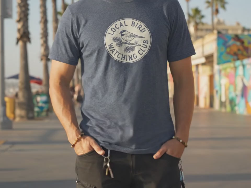 Local Bird Watching Club T-Shirt | Vintage Birding Gift for Nature Lovers | Military Green Unisex Tee | Bird Watcher Shirt for Men Women - Product Video