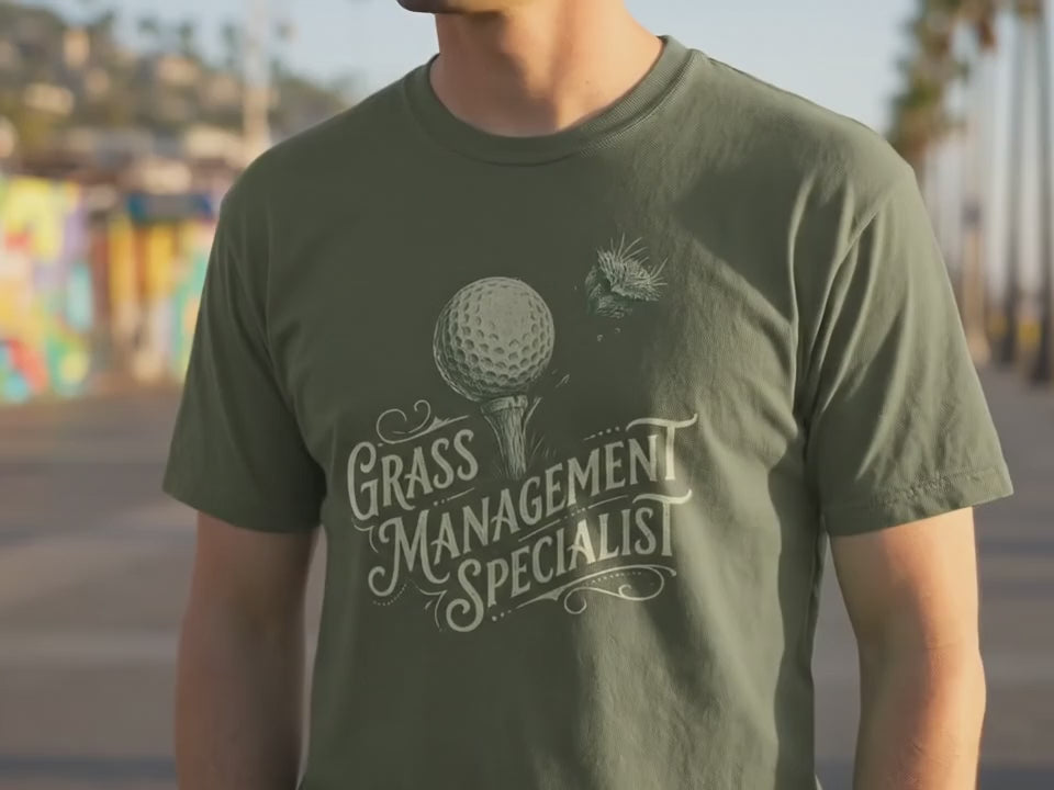 Golf Course Shirt | Grass Management Specialist | Golf Gift For Men | Funny Golf Tee - Product Video