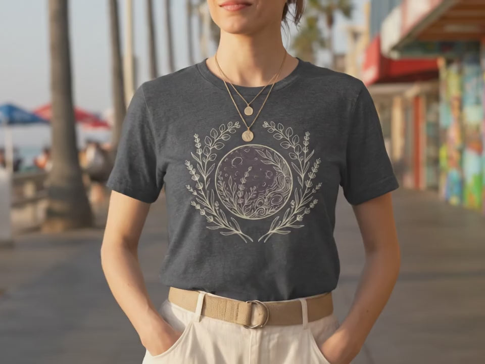 New Moon New Intentions Shirt | Manifestation T-Shirt for Women | Spiritual Gift for Her | Minimalist Astrology Tee | Lunar Reset Shirt - Product Video