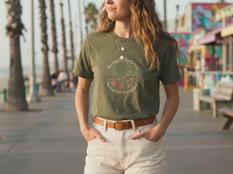 Plant Loving Therapist Shirt | Rooting For Your Growth Tee | Therapist Plant Lover | Mental Health Gift | Counselor Plant Shirt - Product Video