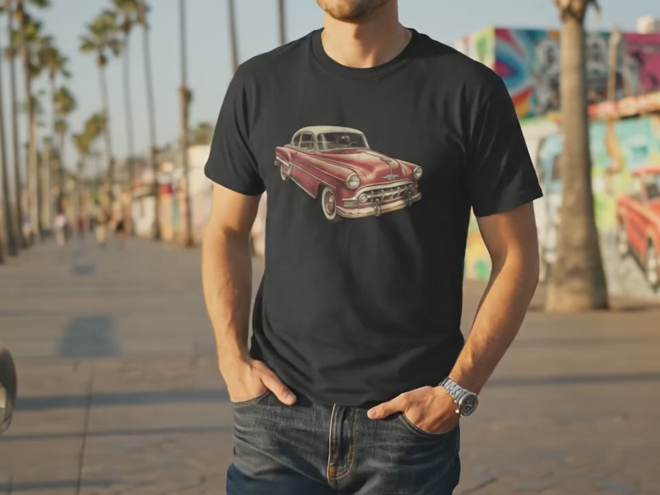 Classic Car Shirt | Vintage Car Shirt | Gift for Car Lover | Car Enthusiast Shirt | Retro Automotive Tee | 1950s Classic Coupe - Product Video